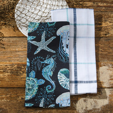 Caspian Plaid Dishtowel - Set of 6 Park Designs - The Fox Decor